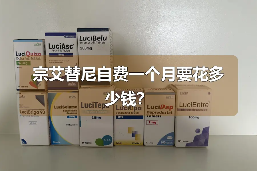 宗艾替尼自费一个月要花多少钱？